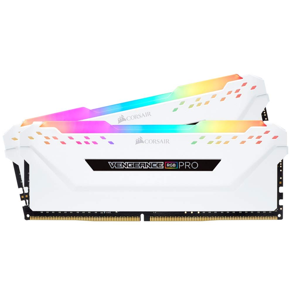 【中古】【非常に良い】CORSAIR DDR4-3000MHz デスクトップPC用 メモリモジュール VENGEANCE RGB PRO シリーズ 16GB [8GB×2枚] CMW16GX4M2C3000C15W