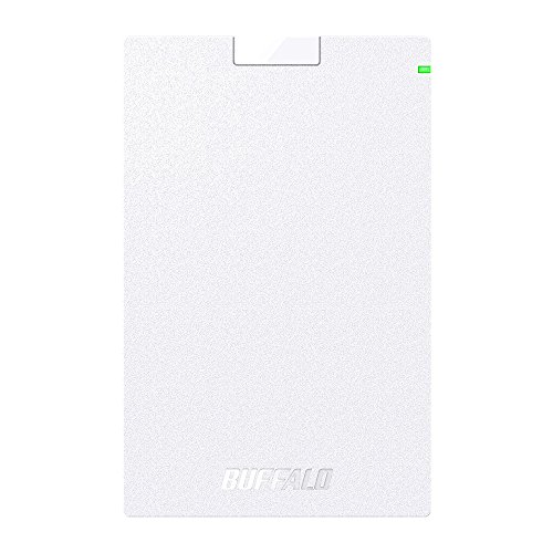 【中古】【非常に良い】BUFFALO USB3.1(Gen.1)対応 ポータブルHDD スタンダードモデル ホワイト 500GB HD-PCG500U3-WA