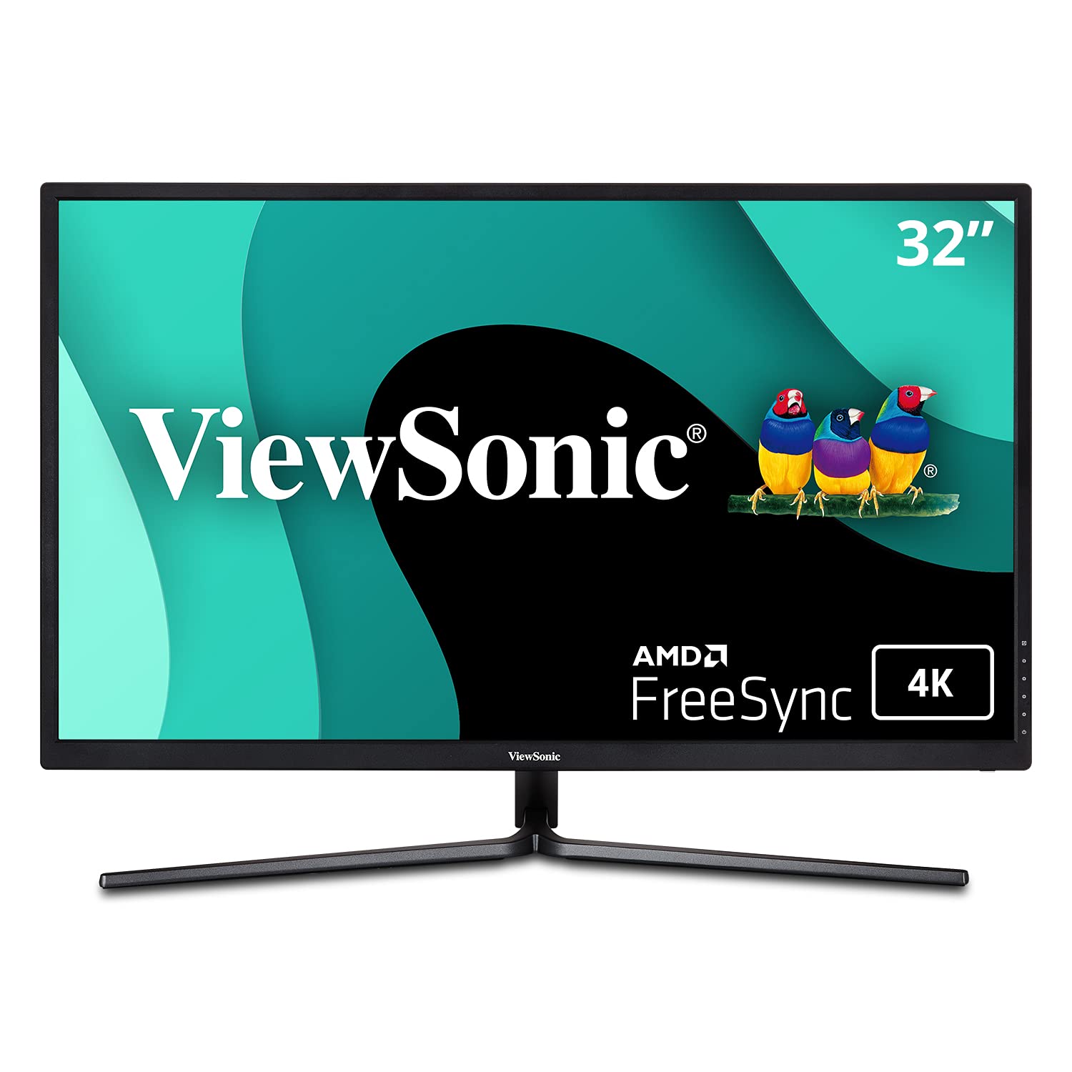 【中古】【人並み外れたに好いたらしい】Viewsonic VX Series VX3211-4K-mhd computer monitor 80 糎 (31.5) 4K Ultra 固定ディスク LCD Flat Black