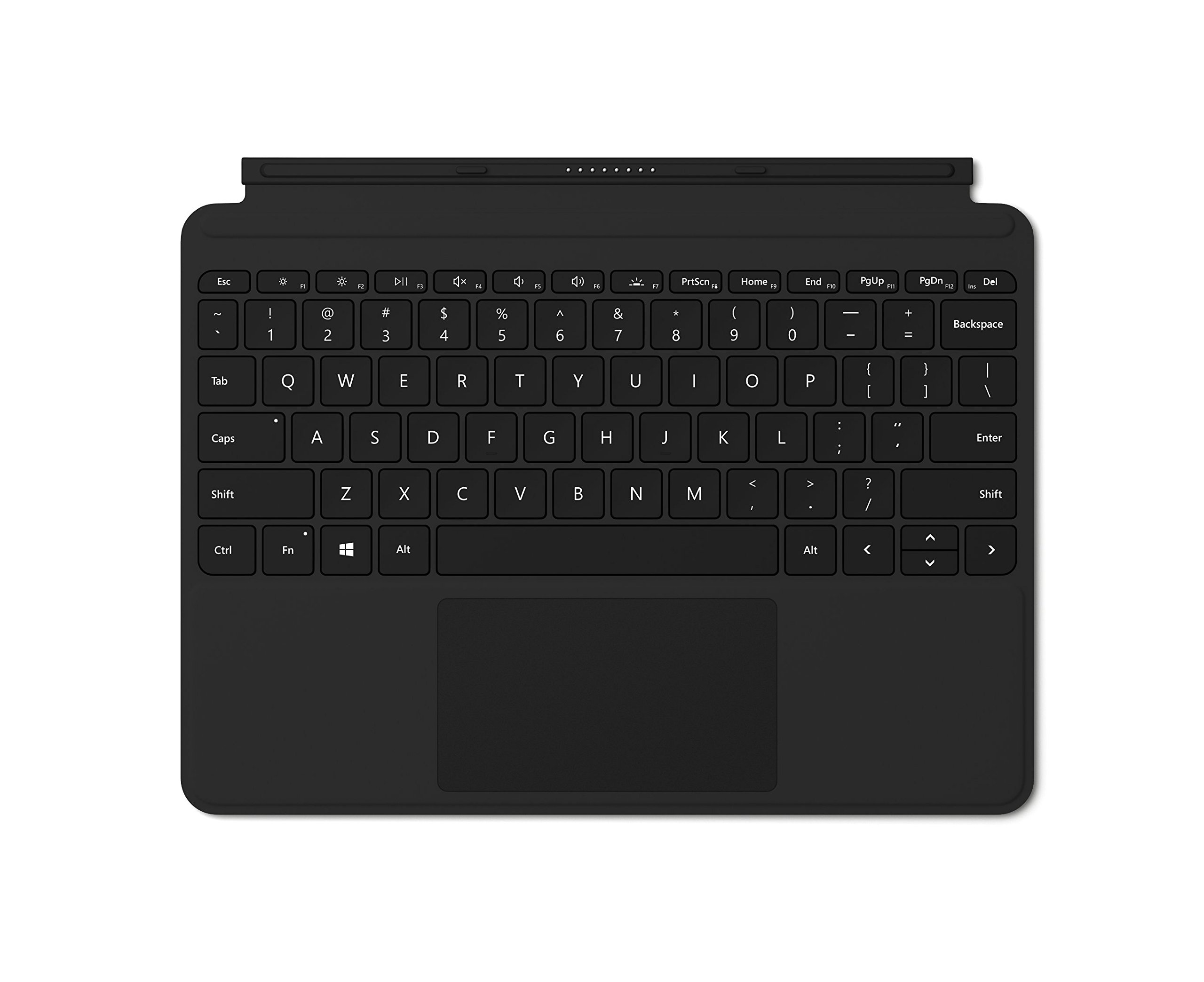 【中古】【非常に良い】Surface Go タイプ カバー ブラック（英字配列）KCM-00021