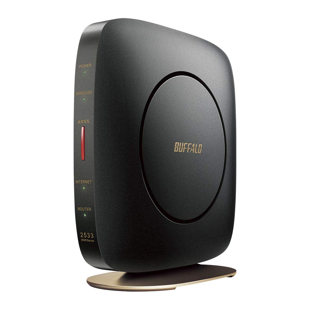 【中古】【非常に良い】【 限定】BUFFALO WiFi 無線LAN ルーター WSR-A2533DHP2-CB 11ac ac2600 1733+800Mbps デュアルバンド IPv6対応 日本メーカー 4LDK 3