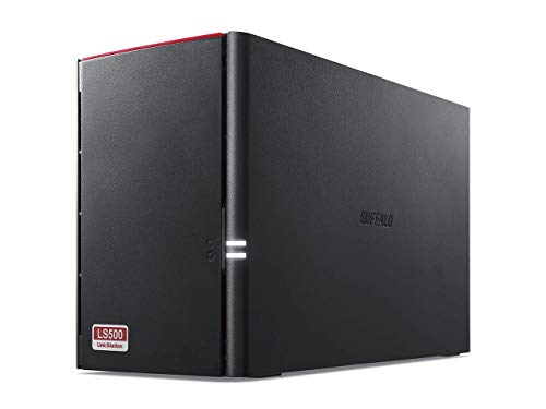 【中古】【非常に良い】バッファロー BUFFALO NAS スマホ/タブレット/PC対応 ネットワークHDD 8TB BLACK LS520D0802G 【同時アクセスでも快適な高速モデル】