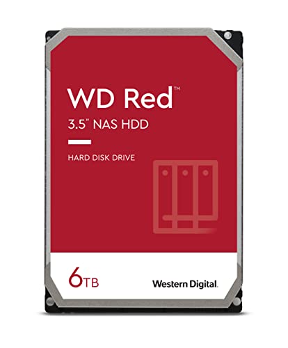 【中古】【非常に良い】Western Digital HDD 6TB WD Red NAS RAID 3.5インチ 内蔵HDD WD60EFAX-RT 【国内】