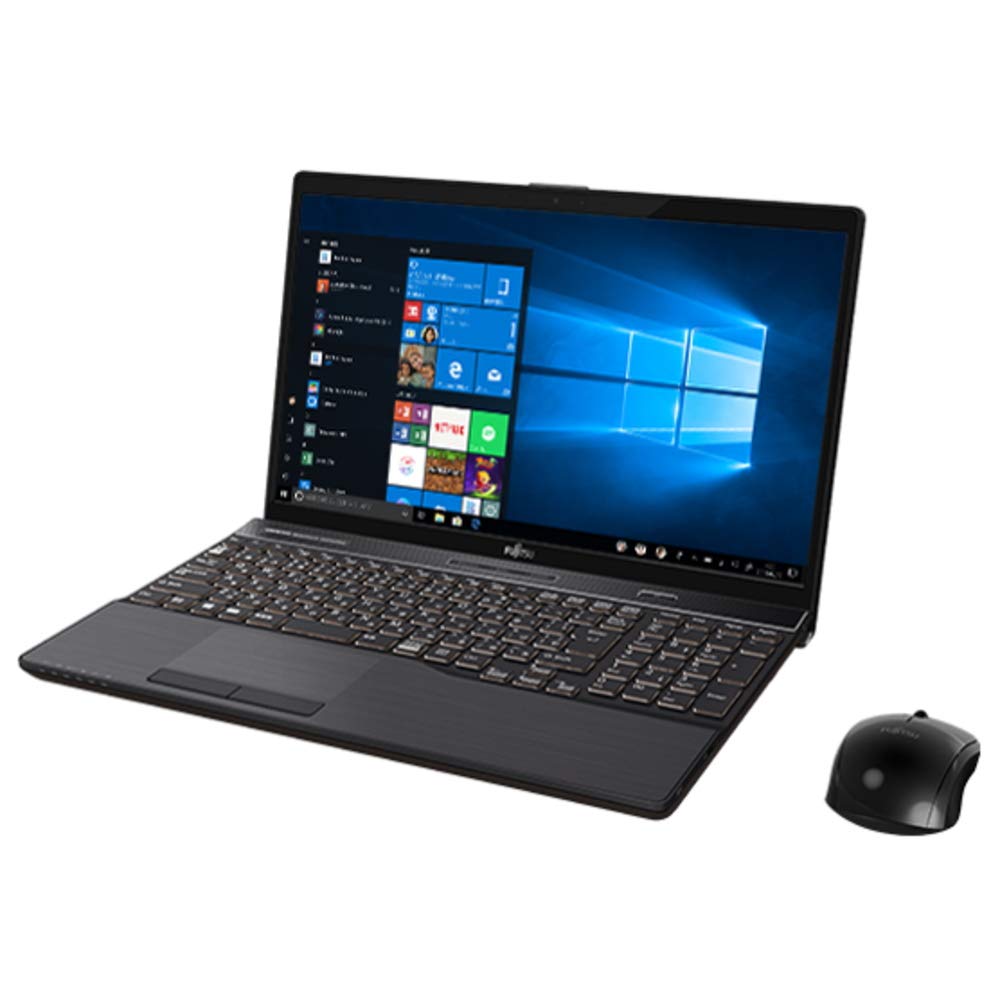 【中古】【非常に良い】富士通 15.6型ノートパソコン FMV LIFEBOOK AH77/D1 ブライトブラック(Core i7/メモリ 8GB/SSD 128GB + HDD 1TB/Office H&B 2019)|ドリエムコーポレーション