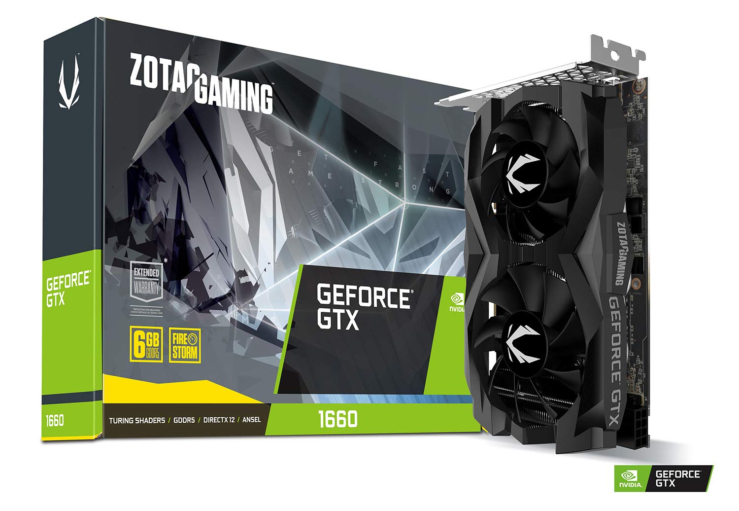 【中古】【人並み外れたに好いたらしい】ZOTAC Gaming GeForce GTX 1660 6GB GDDR5 192ビット ゲーミンググラフィックスカード 超パウダーコンパクト ZT-T16600F-10L