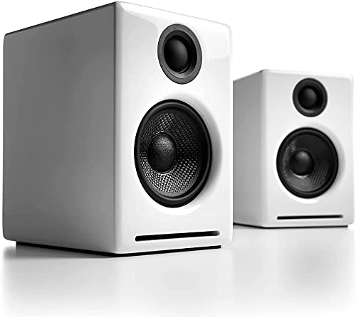【中古】【非常に良い】Audioengine オーディオエンジン A2＋ワイヤレス・パワードスピーカー l Bluetooth aptX対応・16bit DACアンプ内蔵 (ホワイト)