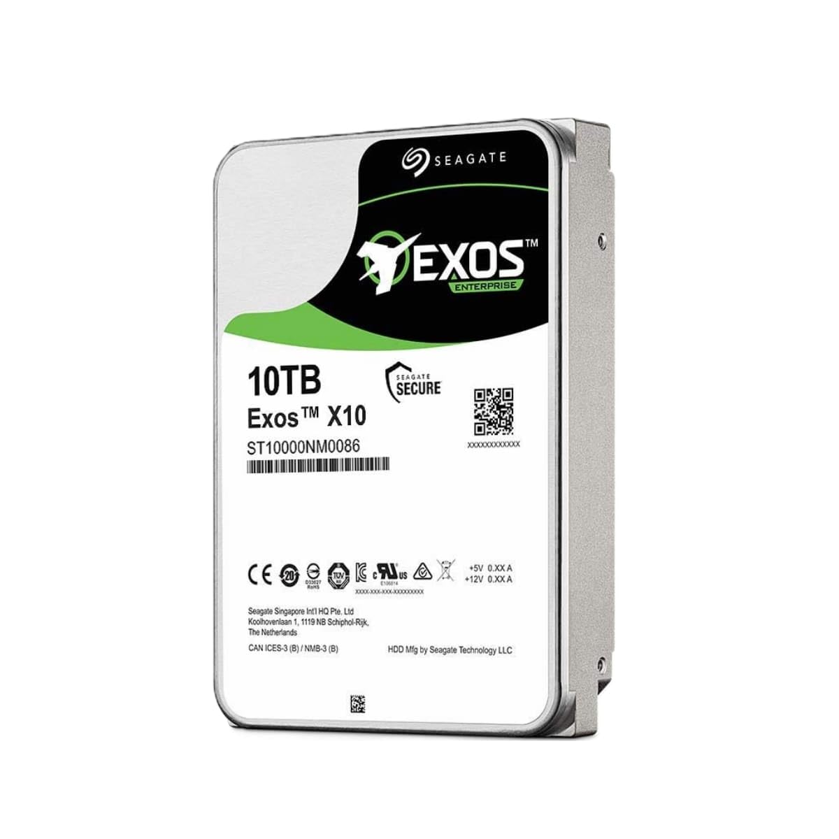 【中古】【人並み外れたに好いたらしい】Seagate Exos X10 エンタープライズハードドライブ ST10000NM0096 10 結核症 - SAS 12Gb/s