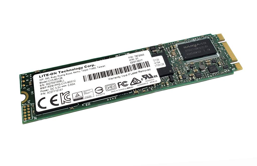 【中古】【人並み外れたに好いたらしい】LITE-ON CV3-8D128 128GB M.2 2280 SATA 3 6.0GB/S SSD ソリッドステート運転 3C07110141 内蔵SSD-PCパーツ-内蔵ドライブ・ストレージ
