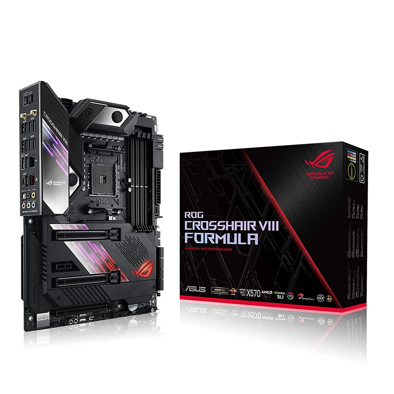 【中古】【人並み外れたに好いたらしい】ASUS AMD AM4相応う お母さんゲーム盤 ROG CROSSHAIR VIII FORMULA 【ATX】