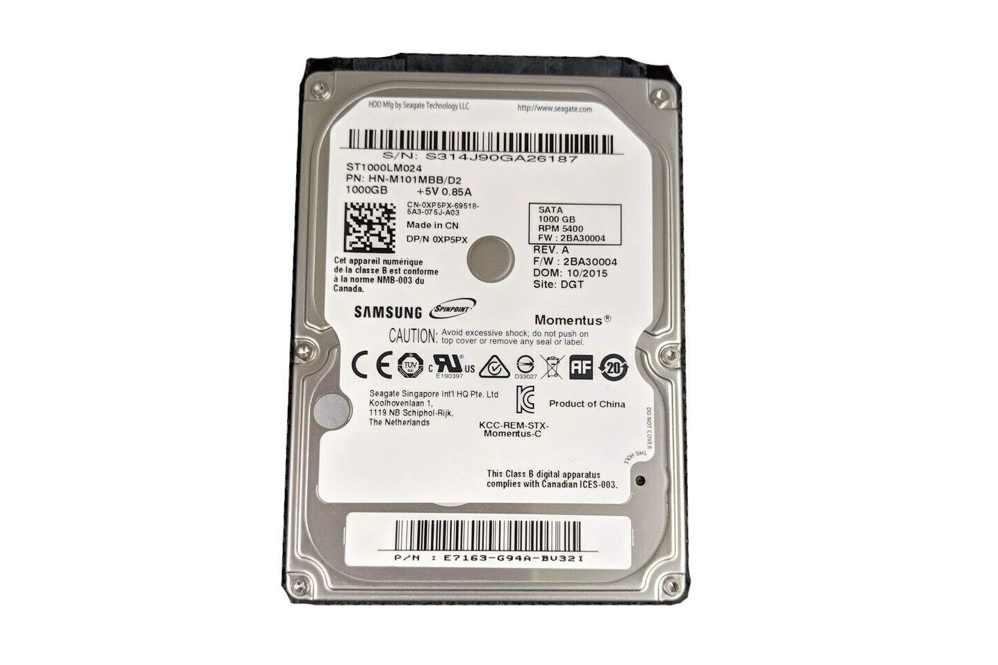 【中古】【人並み外れたに好いたらしい】ST1000LM024 2.5in SATA 1000GB 5400