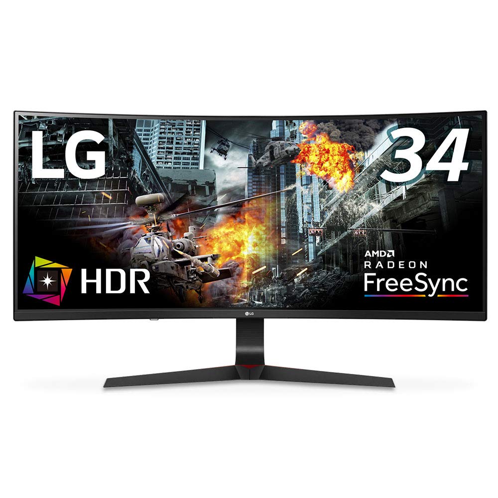 【中古】【非常に良い】LG ゲーミング モニター UltraGear 34GL750-B 34インチ/FHD Ultra Wide 1080p/21:9 曲面 ウルトラワイド/IPS/144Hz/G-SYNC Compa 56,118円