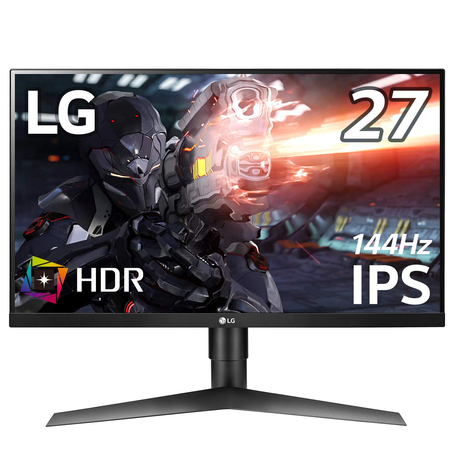 【中古】【非常に良い】LG ゲーミング モニター 27GL650F-B 27インチ/144Hz/HDR/フルHD/IPS非光沢/1ms(MBR)/G-SYNC Compatible/HDMI×2DP/ピボット高さ調節/3|ドリエムコーポレーション