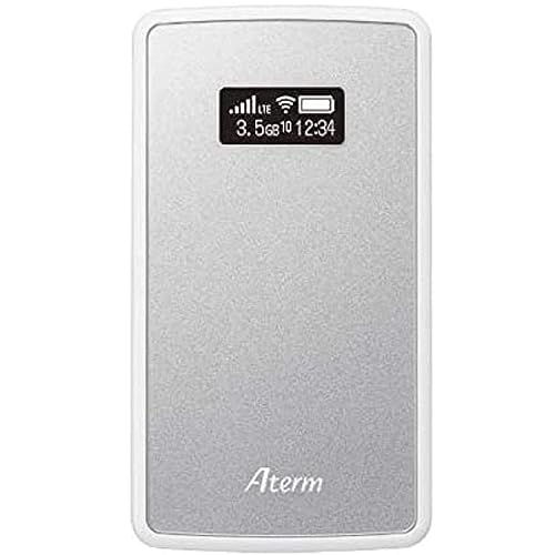 【中古】【非常に良い】NECプラットフォームズ Aterm Wi-Fi モバイルルーター tri band MP02LN SW メタリックシルバー PA-MP02LN-SW|ドリエムコーポレーション
