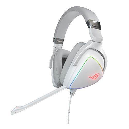 【中古】【非常に良い】ASUS RGB ゲーミングヘッドセット ROG DELTA WHITE PC コンソール モバイルゲーム 用 USB-C コネクタ対応