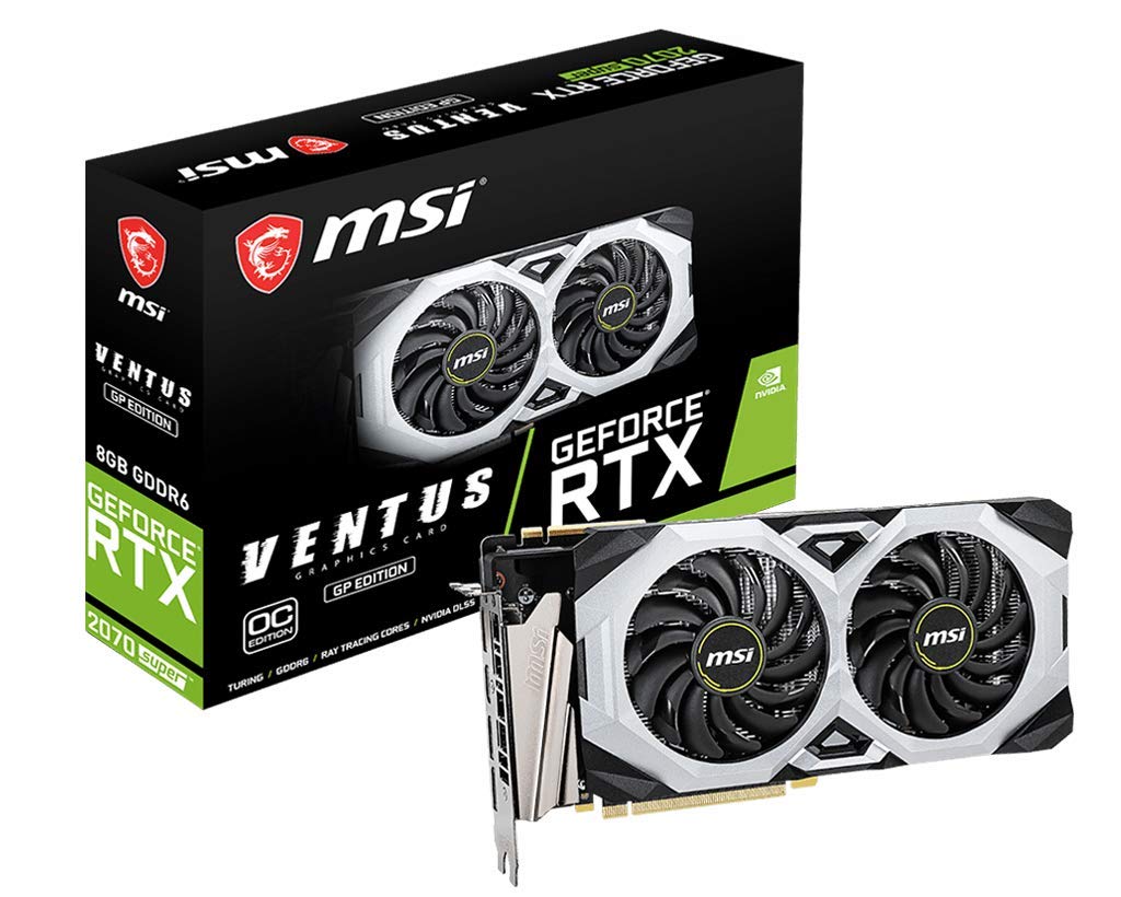 【中古】【人並み外れたに好いたらしい】MSI GeForce RTX 2070 SUPER VENTUS GP OC グラフィクスゲーム盤 VD7205