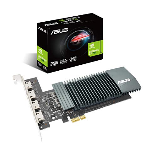 【中古】【非常に良い】ASUS NVIDIA GeForce GT 710 搭載 ファンレスモデル 2G GT710-4H-SL-2GD5|ドリエムコーポレーション