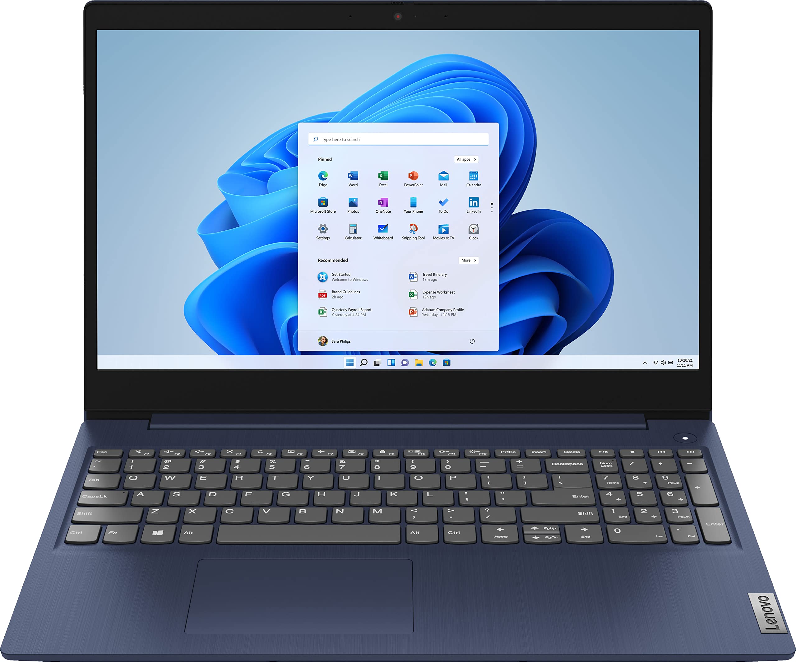 【中古】【非常に良い】Lenovo IdeaPad 3 15.6インチ HD タッチスクリーン スリムで軽量なノートパソコン Intel Core i3-10110U プロセッサー 8GB メモリ 256GB SSD H