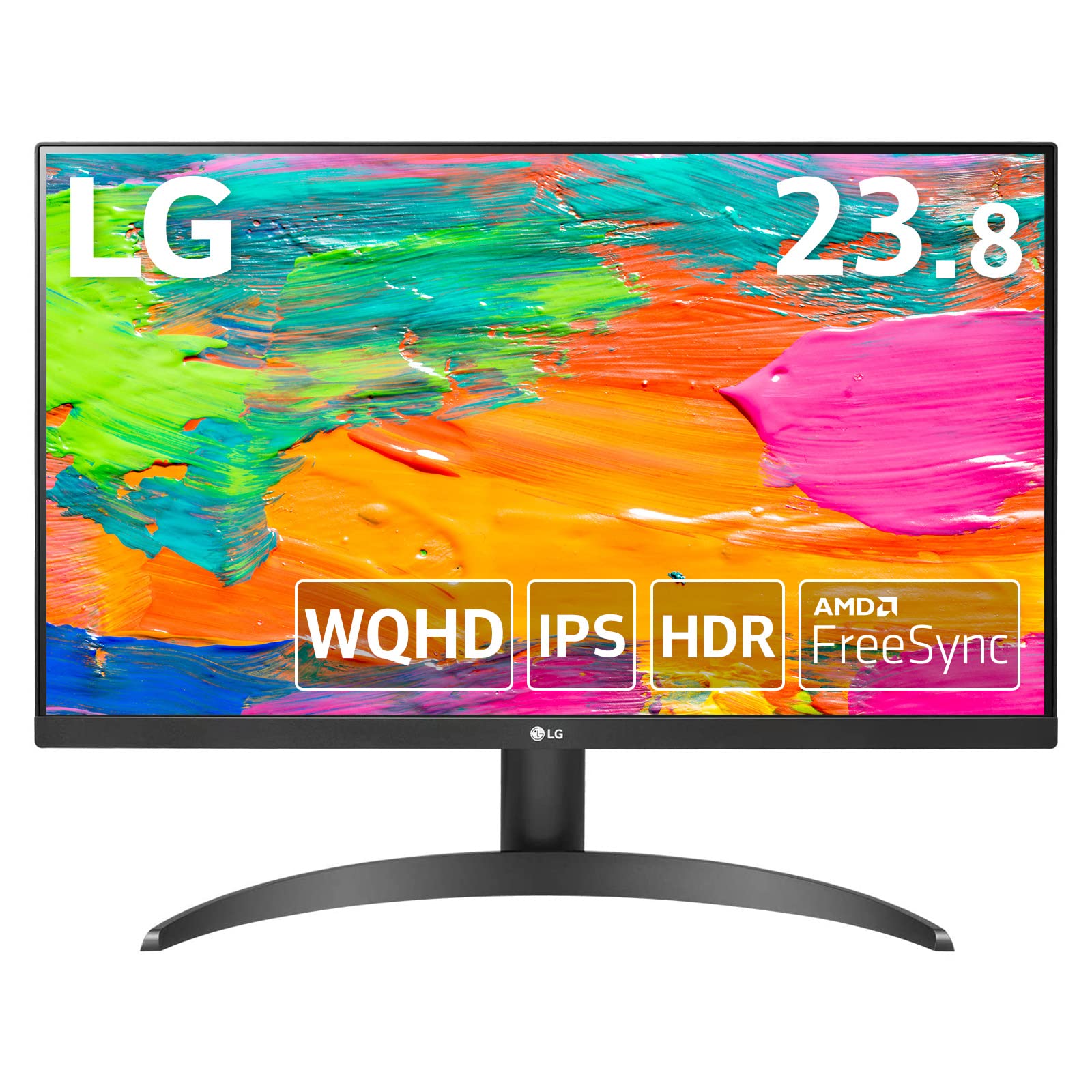 【中古】【人並み外れたに好いたらしい】【 押さえる】LG ひな型受け答え 管する 見せびらかす 24QP500-B 23.8in/WQHD(2560×1440) / IPS非光輝/HDR / 75サイクル / FreeSync相応う/HDMI×