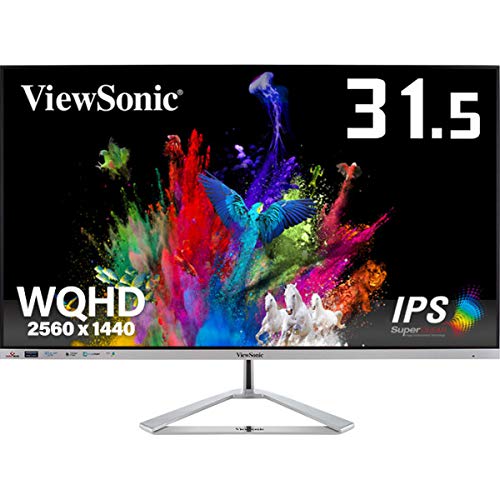 【中古】【非常に良い】ViewSonic ビューソニックジャパン 31.5インチ 液晶モニター VX3276-2K-MHD-72 (WQHD/IPS/75Hz/4ms/HDMIDPmini DP/HDR10/Adapti