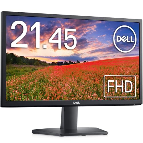 【中古】【非常に良い】Dell SE2222H 21.45インチ モニター ディスプレイ (3年間交換保証/FHD/VA 非光沢/HDMI D-Sub15ピン/傾き調整)