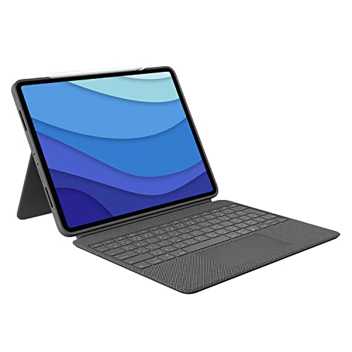 【中古】【非常に良い】ロジクール Logicool iPad Pro 12.9インチ 第6世代 第5世代 対応 トラックパッド付き キーボード付きケース Combo Touch iK1275GRA 日本語キーボード スマ｜ドリエムコーポレーション