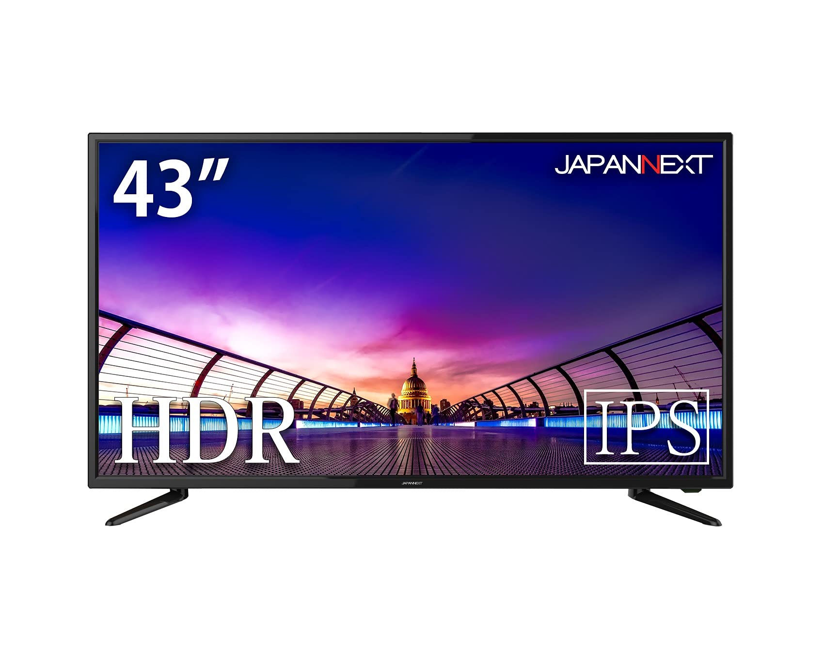 【中古】【非常に良い】JAPANNEXT 43インチ 大型 モニター 4K UHD 3840x2160解像度 IPS ディスプレイ デジタル サイネージ (HDMI/DisplayPort/スピーカー内蔵/ブルーライトカ