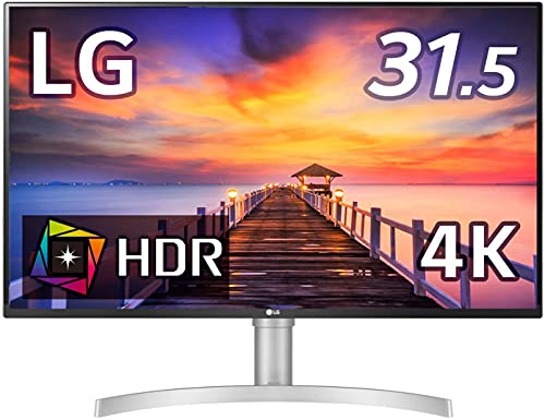 【中古】【非常に良い】LG フレームレス モニター ディスプレイ 32UN550-WAJP 31.5インチ/4K/HDR/VA非光沢/HDMI×2、DP/FreeSync対応/スピーカー搭載/高さ調節/フリッカーセーフ、