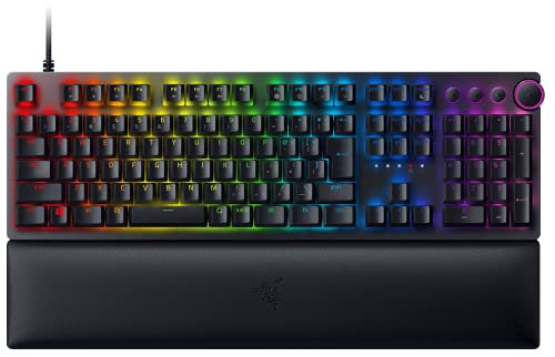 【中古】【人並み外れたに好いたらしい】Razer ゲーミングキーボード Huntsman V2 JP Linear Optical Switch 日本語 JP取り合わせ オプティカルスイッチ 直線的手当たり 静音 ダブル打つこと PBT キーキャ