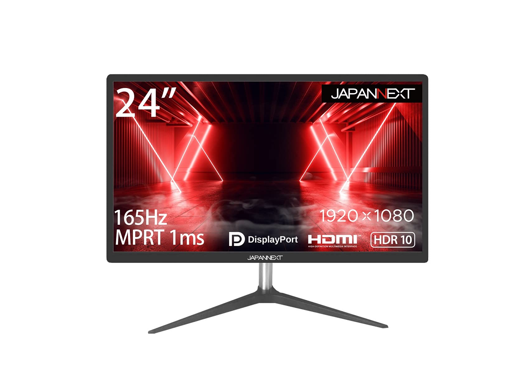 【中古】【人並み外れたに似つかわしい】JAPANNEXT JN-T24165FHDR-N 24型広々としたFHD HDR相応う 1920x1080 165サイクル LED液晶 ゲーミングモニター