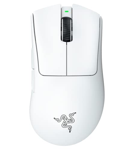 【中古】【非常に良い】Razer レイザー DeathAdder V3 Pro White ゲーミングマウス ワイヤレス 無線 64gの超軽量 進化したエルゴノミック形状 最高クラスの精度のFocus Pro 30K オ