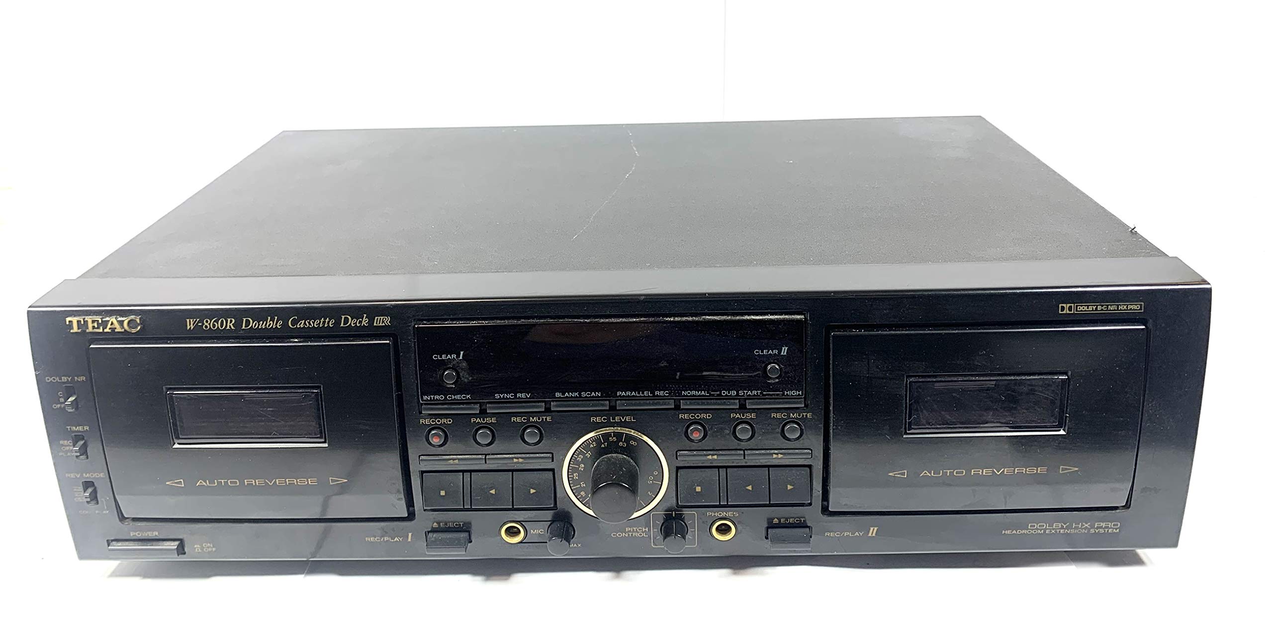 【中古】【非常に良い】TEAC カセットデッキ ブラック W-860R-B