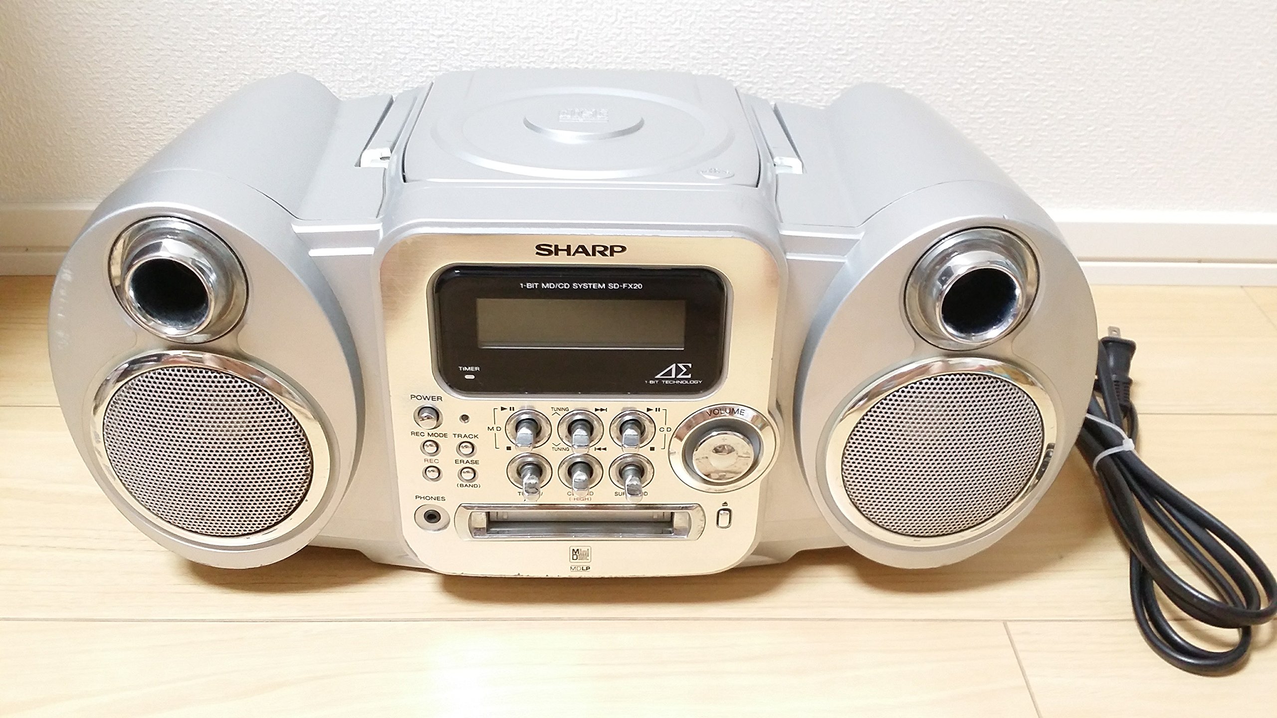 楽天市場】【中古】SHARP 1ビット MD/CDシステムSD-FX200-S(シルバー