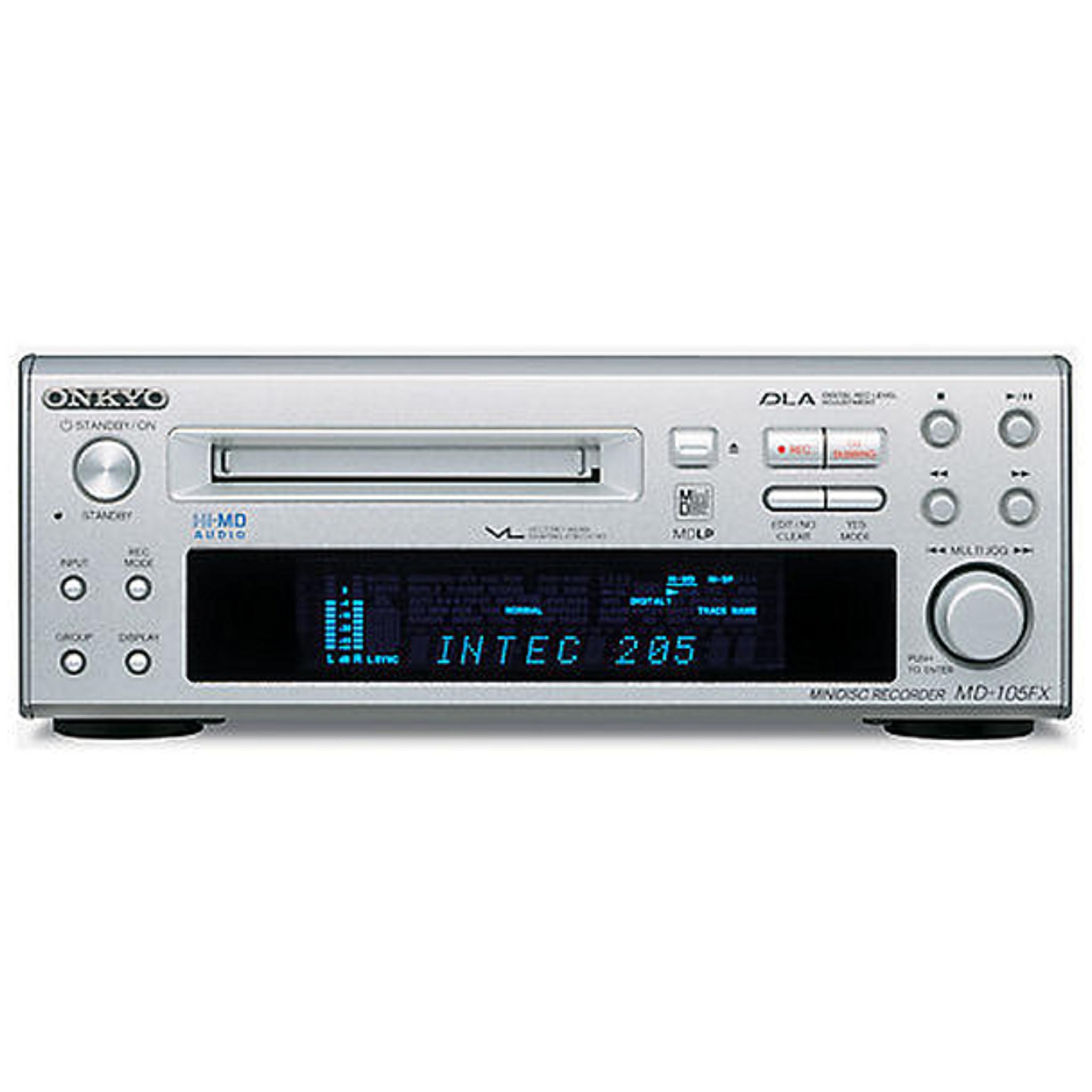 【中古】【非常に良い】ONKYO INTEC205 Hi-MDデッキ MD-105FX(S) /シルバー
