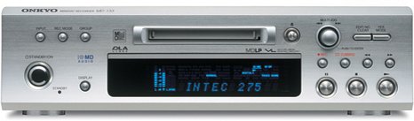 【中古】【人並み外れたに好いたらしい】ONKYO INTEC275 MD甲板 Hi-MD相応う しろがね色 MD-133(S) MDプレーヤー-コンポ用拡張ユニット-TV・オーディオ・カメラ