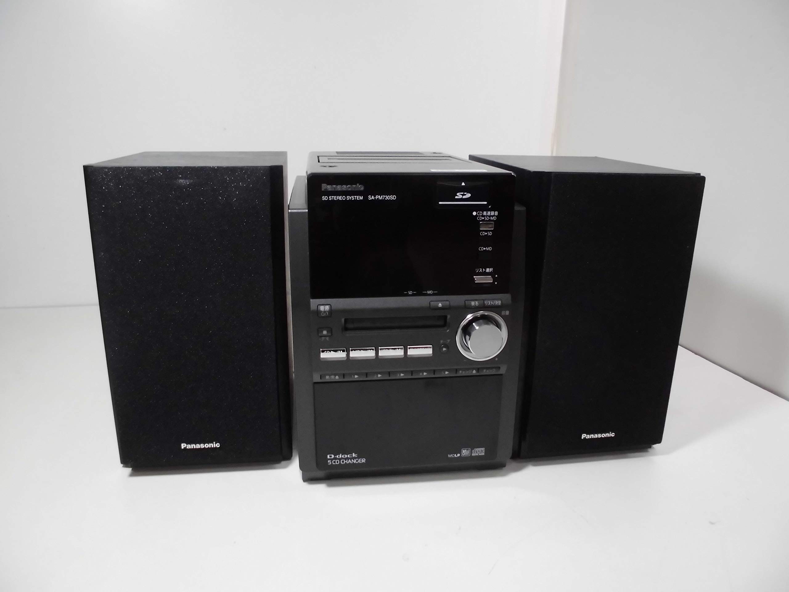 【中古】【人並み外れたに好いたらしい】Panasonic D-dock SDステレオ取り合わせ(黒いこと) SC-PM730SD-K