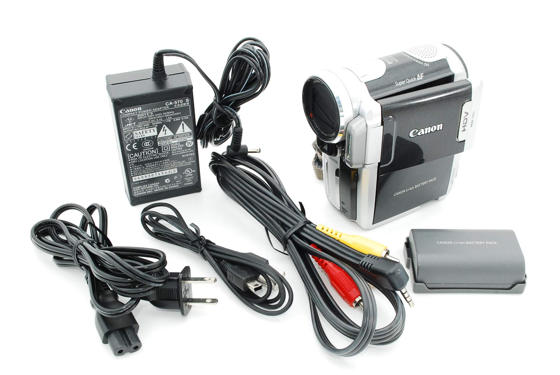 【中古】【非常に良い】Canon ハイビジョンデジタルビデオカメラ iVIS (アイビス) HV10 バーニッシュシルバー IVISHV10(S) 44,680円