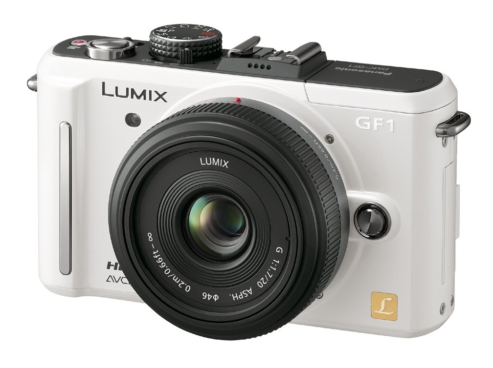 【中古】【人並み外れたに好いたらしい】パナソニック デジタル一眼写真機 GF1 水晶体一揃いの道具(20粍/F1.7ホットケーキ水晶体嘱する) 外殻白いこと DMC-GF1C-W