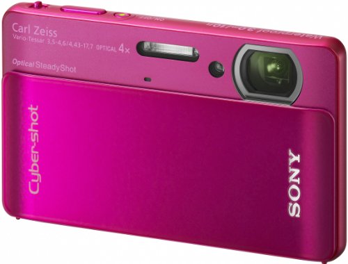 【中古】【人並み外れたに似つかわしい】SONY デジタル写真機 Cyber-Shot(サイバーショット) TX5 (1020万絵素CMOS/光学x4/赤いこと) DSC-TX5/R
