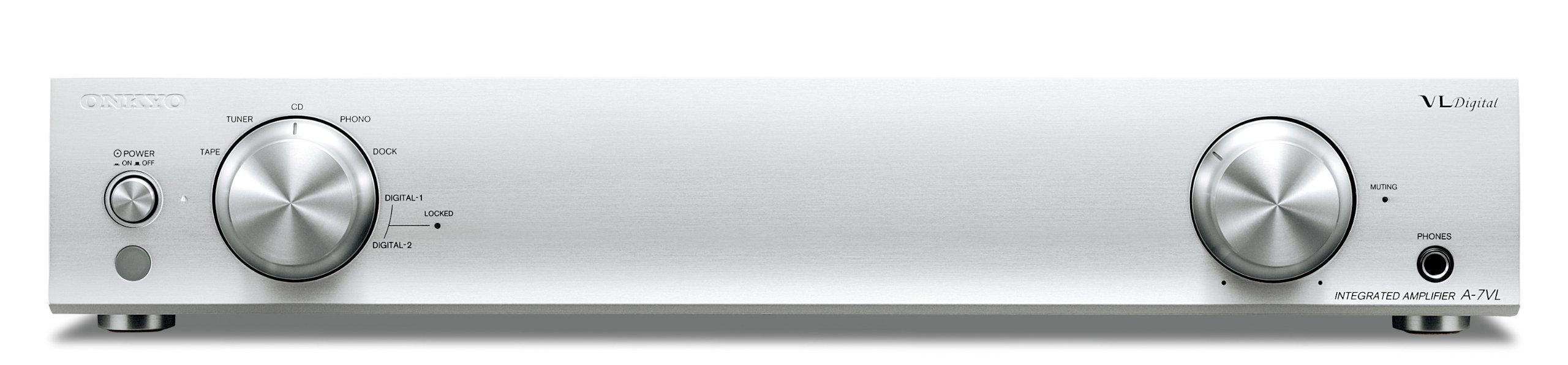 【中古】【人並み外れたに好いたらしい】ONKYO プリメインアンプ 90W+90W (しろがね色) A-7VL(S)