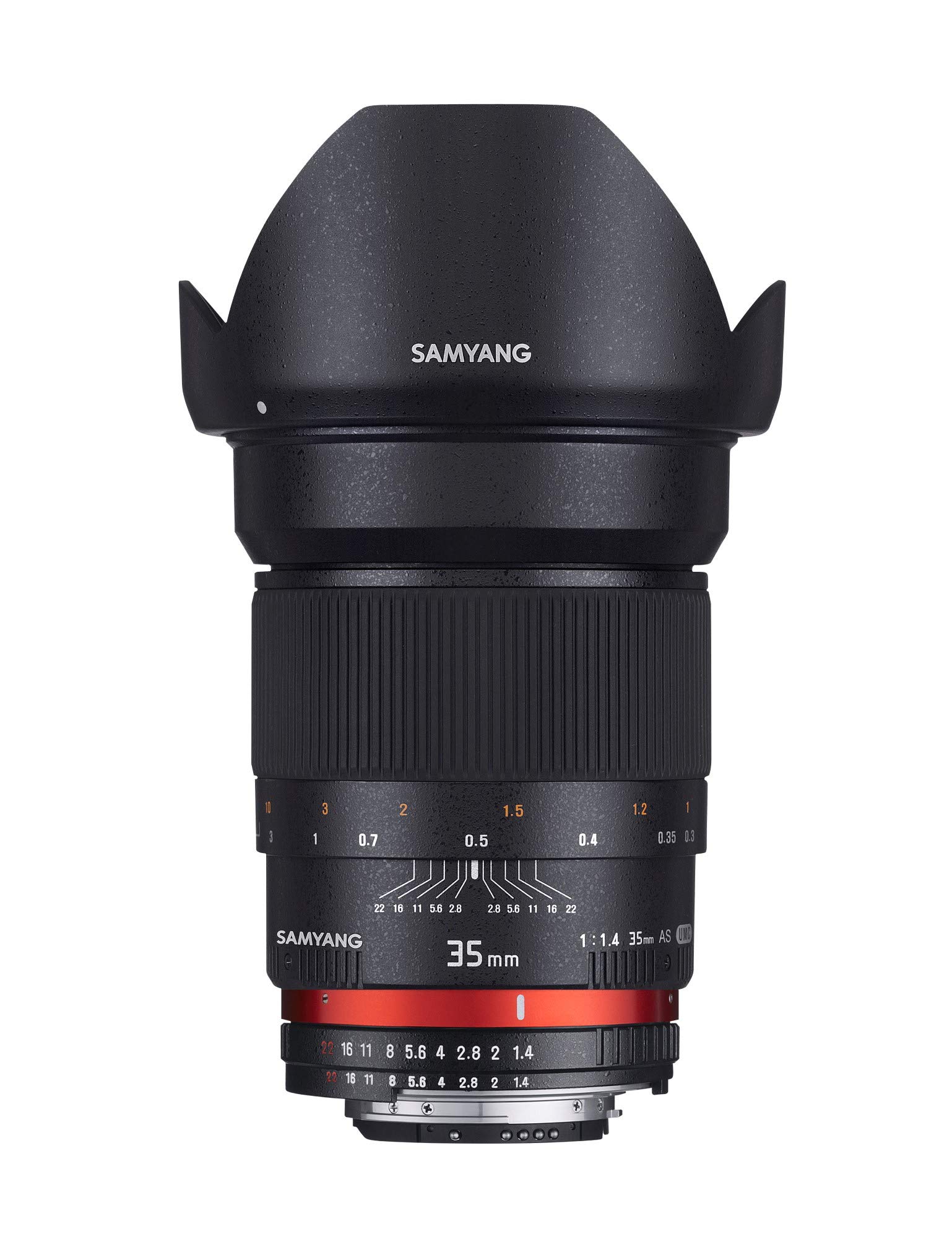 【中古】【非常に良い】SAMYANG 単焦点レンズ 35mm F1.4 ニコン AE用 フルサイズ対応