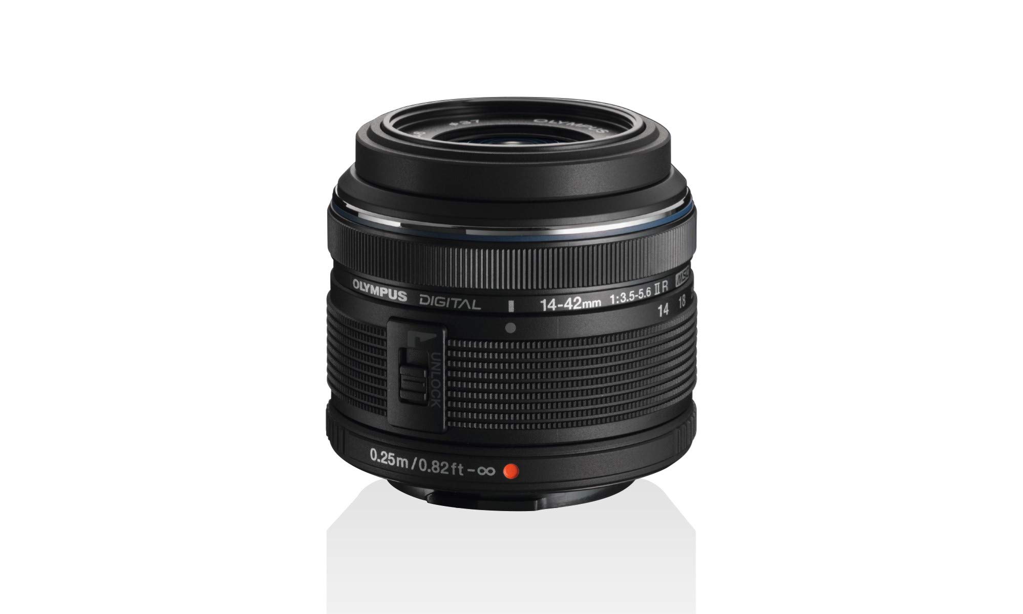 【中古】【非常に良い】OLYMPUS 標準ズームレンズ M.ZUIKO DIGITAL 14-42mm F3.5-5.6 II R ブラック｜ドリエムコーポレーション