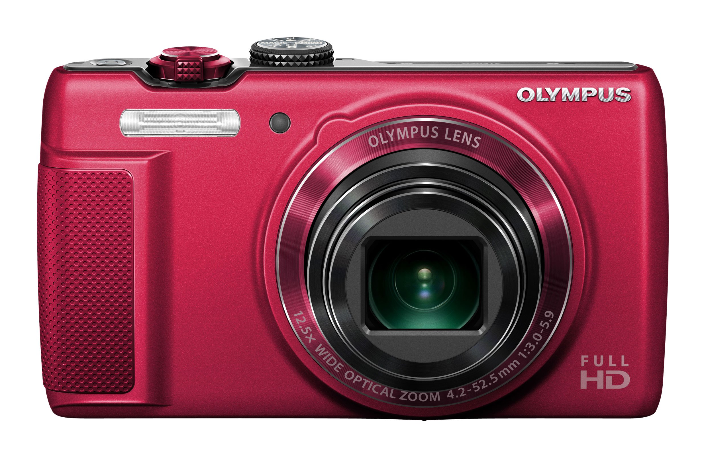 【中古】【非常に良い】OLYMPUS デジタルカメラ SH-21 レッド 1600万画素 CMOS 光学12.5倍ズーム 広角24mm タッチパネル フルHD動画 SH-21 RED