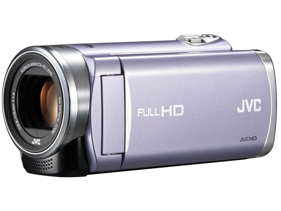 【中古】【非常に良い】JVCKENWOOD JVC ビデオカメラ EVERIO GZ-E225 内蔵メモリー 8GB バイオレット GZ-E225-V｜ドリエムコーポレーション