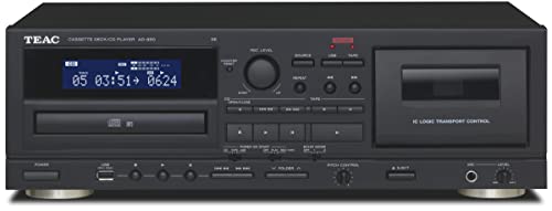 【中古】【非常に良い】TEAC CD/カセットレコーダー USB接続対応 ブラック AD-RW900-B|ドリエムコーポレーション