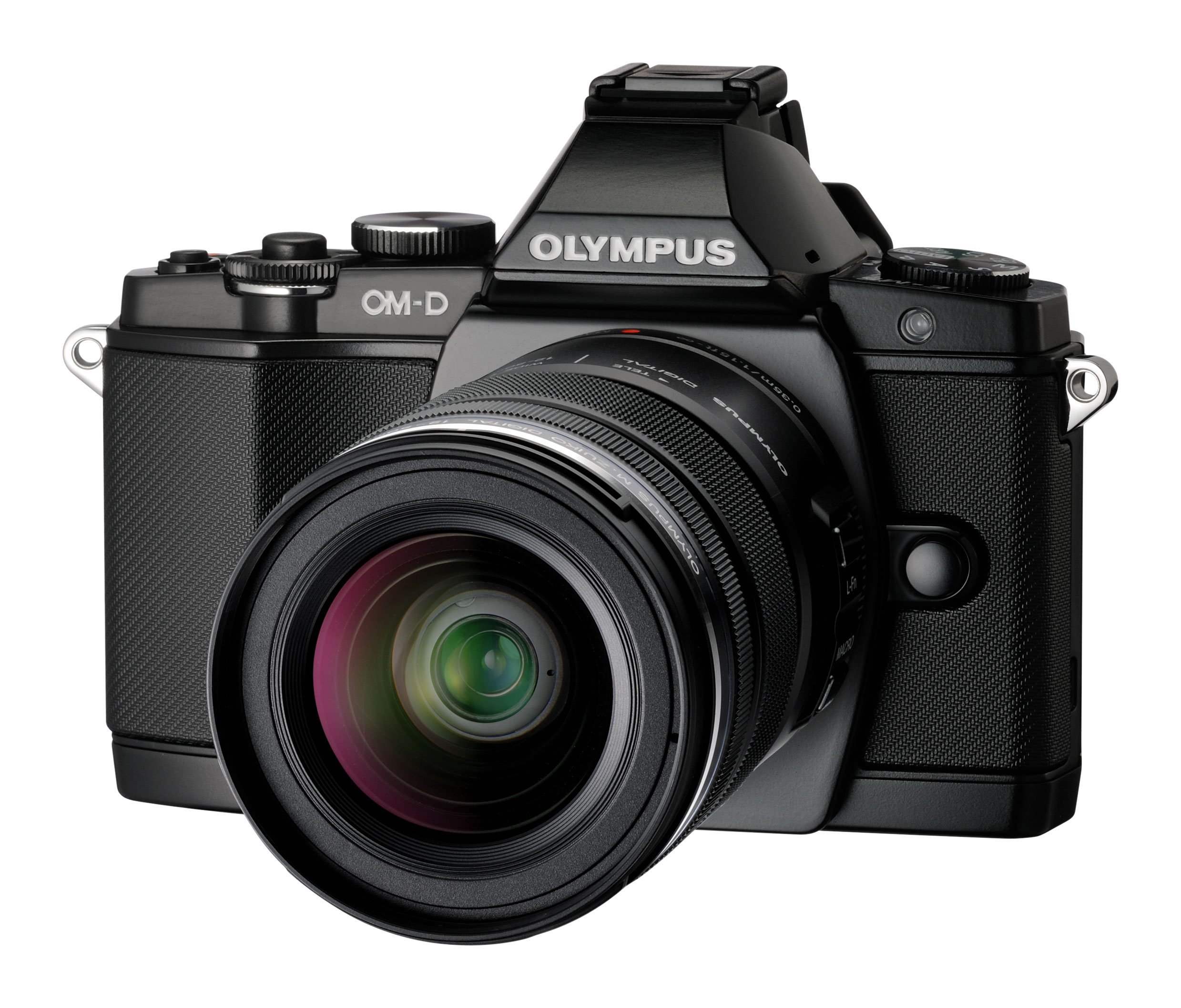 【中古】【非常に良い】OLYMPUS ミラーレス一眼 OM-D E-M5 レンズキット ブラック 1605万画素 防塵 防滴 OM-D E-M5 LKIT BLK