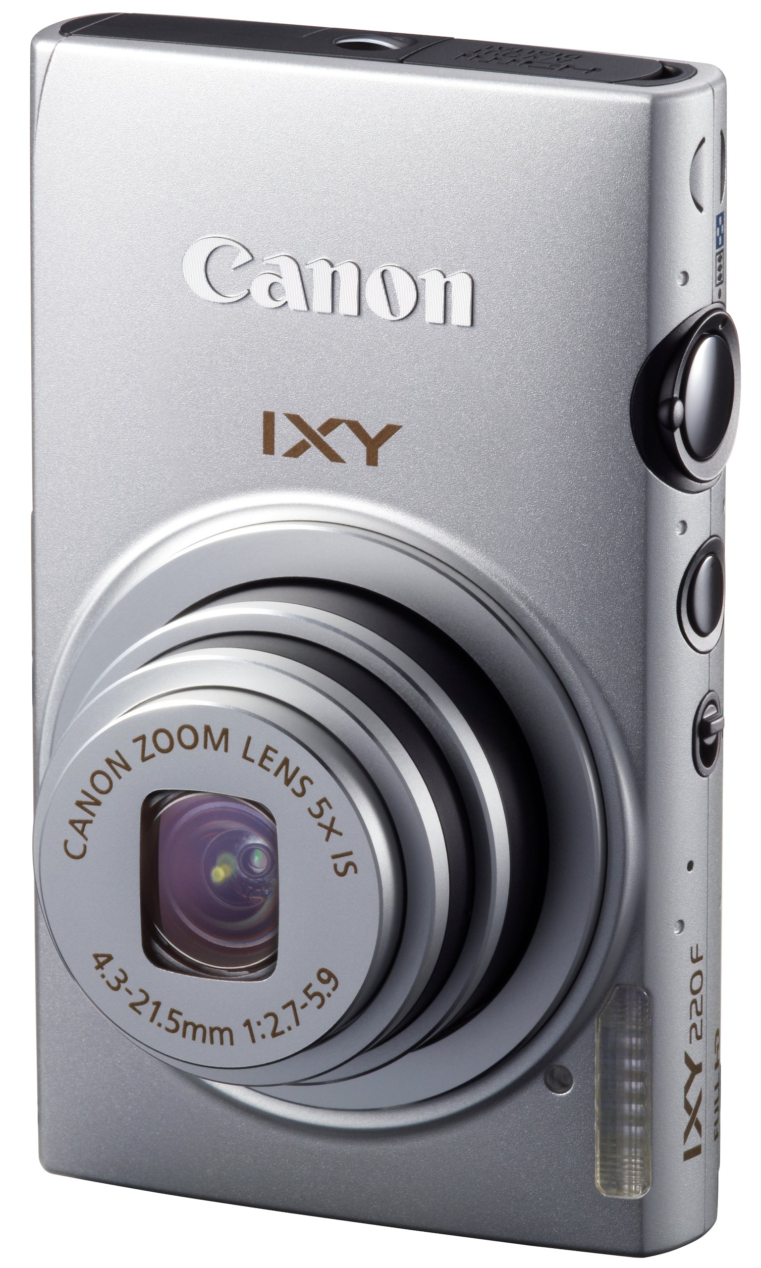 【中古】【人並み外れたに似つかわしい】Canon デジタル写真機 IXY 220F しろがね色 光学5倍望遠レンズ 広角24粍 IXY220F(SL)