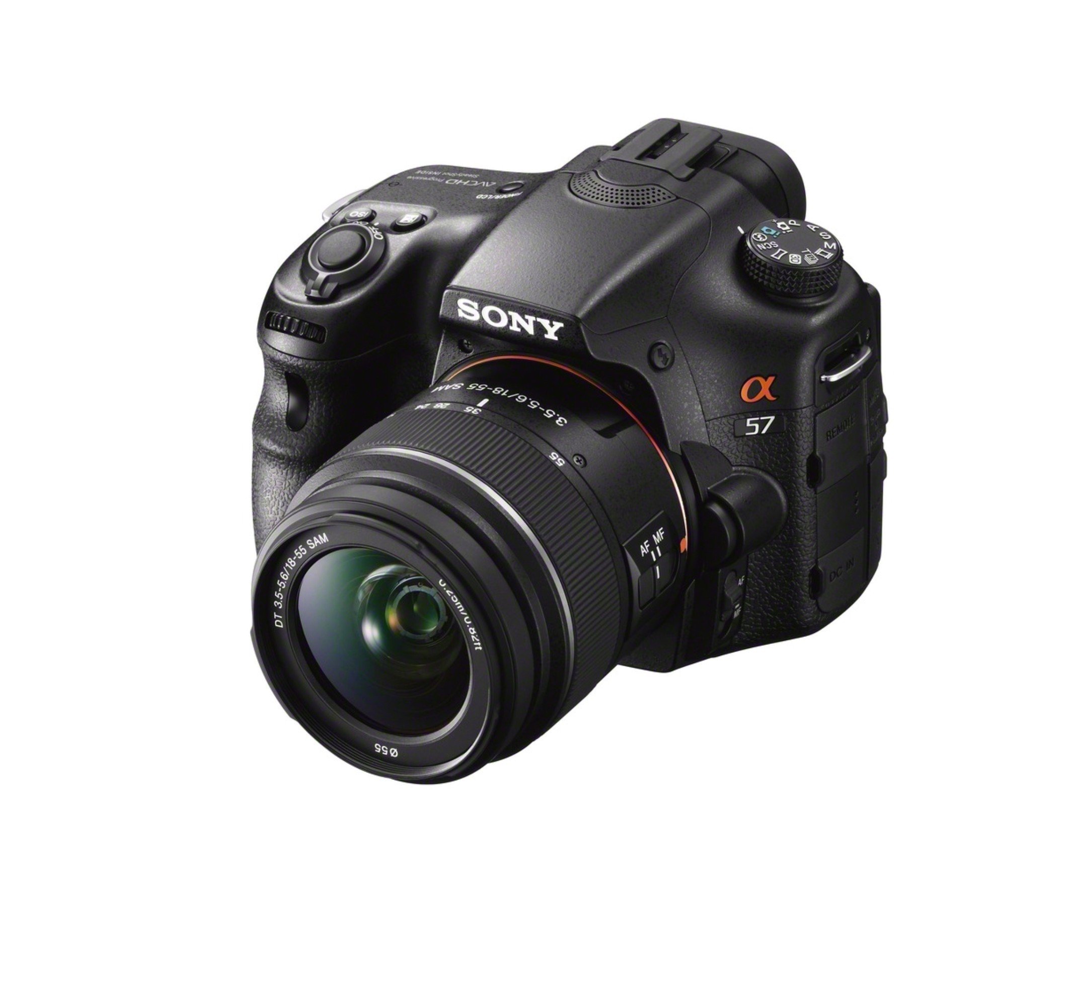 【中古】【非常に良い】SONY ミラーレス一眼 α57 ズームレンズキット DT 18-55mm F3.5-5.6 SAM付属 SLT-A57K