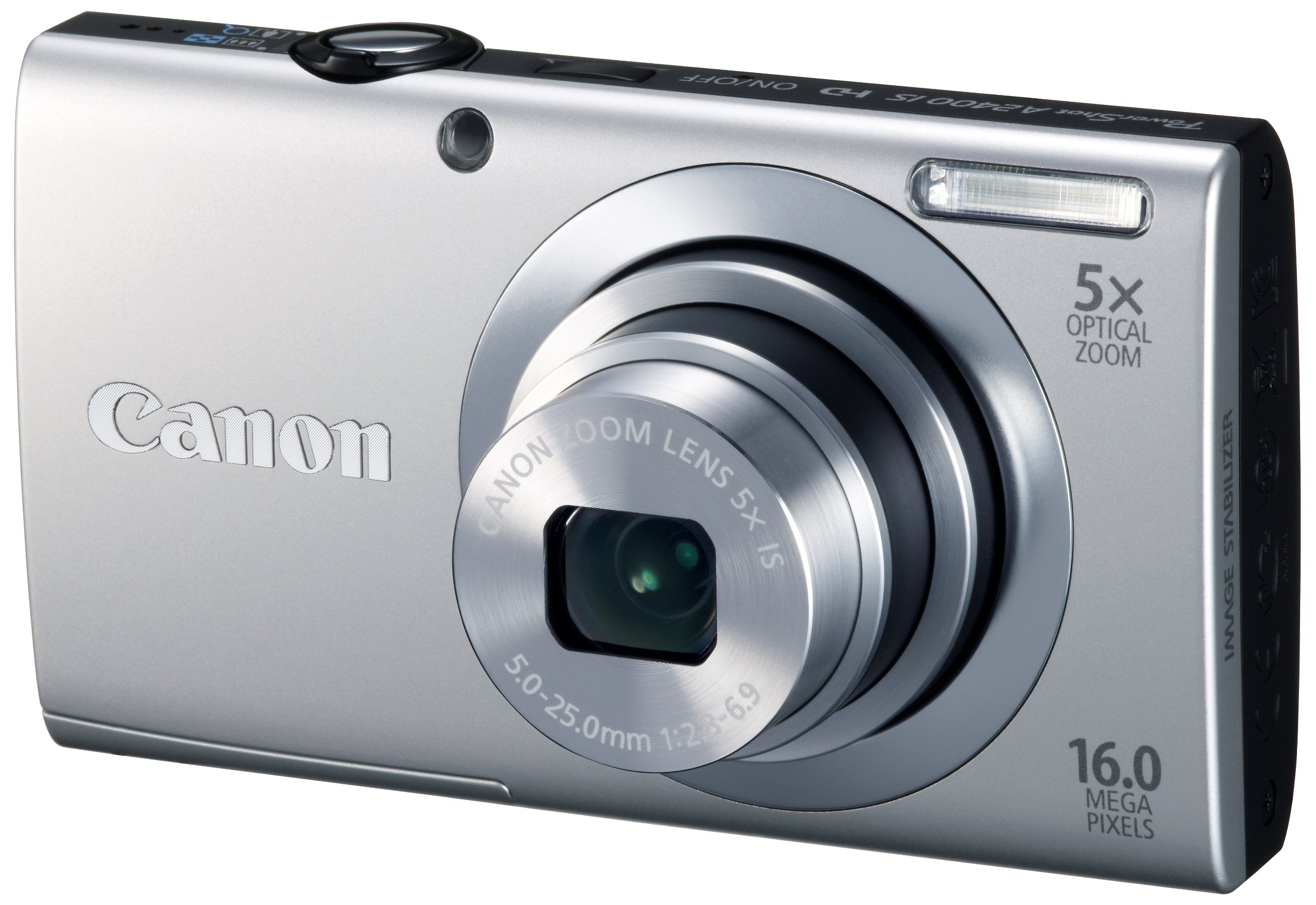 【中古】【非常に良い】Canon デジタルカメラ PowerShot A2400IS シルバー 1600万画素 光学5倍ズーム PSA2400IS(SL)|ドリエムコーポレーション