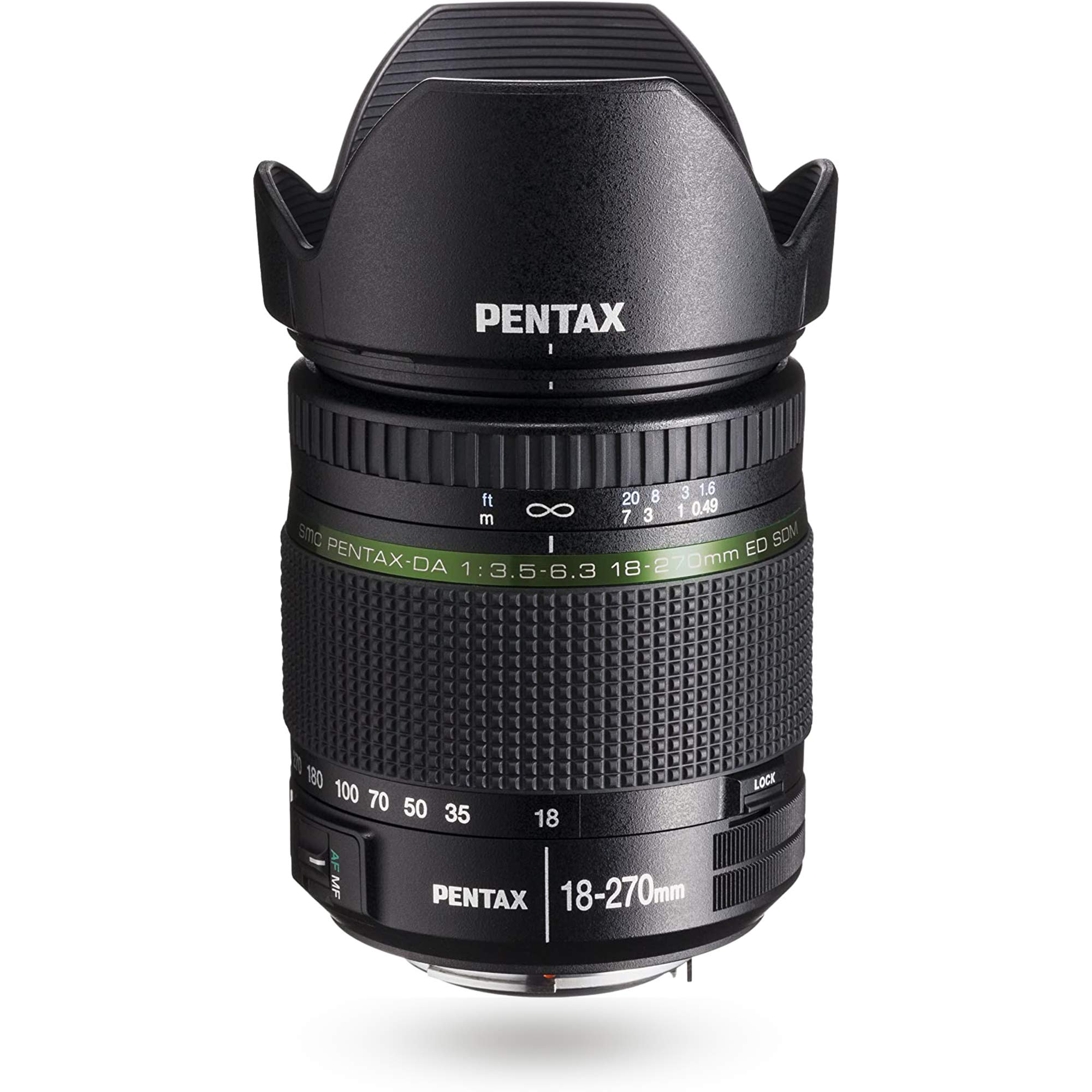 【中古】【非常に良い】smc PENTAX-DA 18-270mmF3.5-6.3ED SDM 超高倍率15倍ズームレンズ 【APS-C対応】【超音波AFモーター (SDM) 搭載】【高性能光学レンズを採用】【軽量・コン