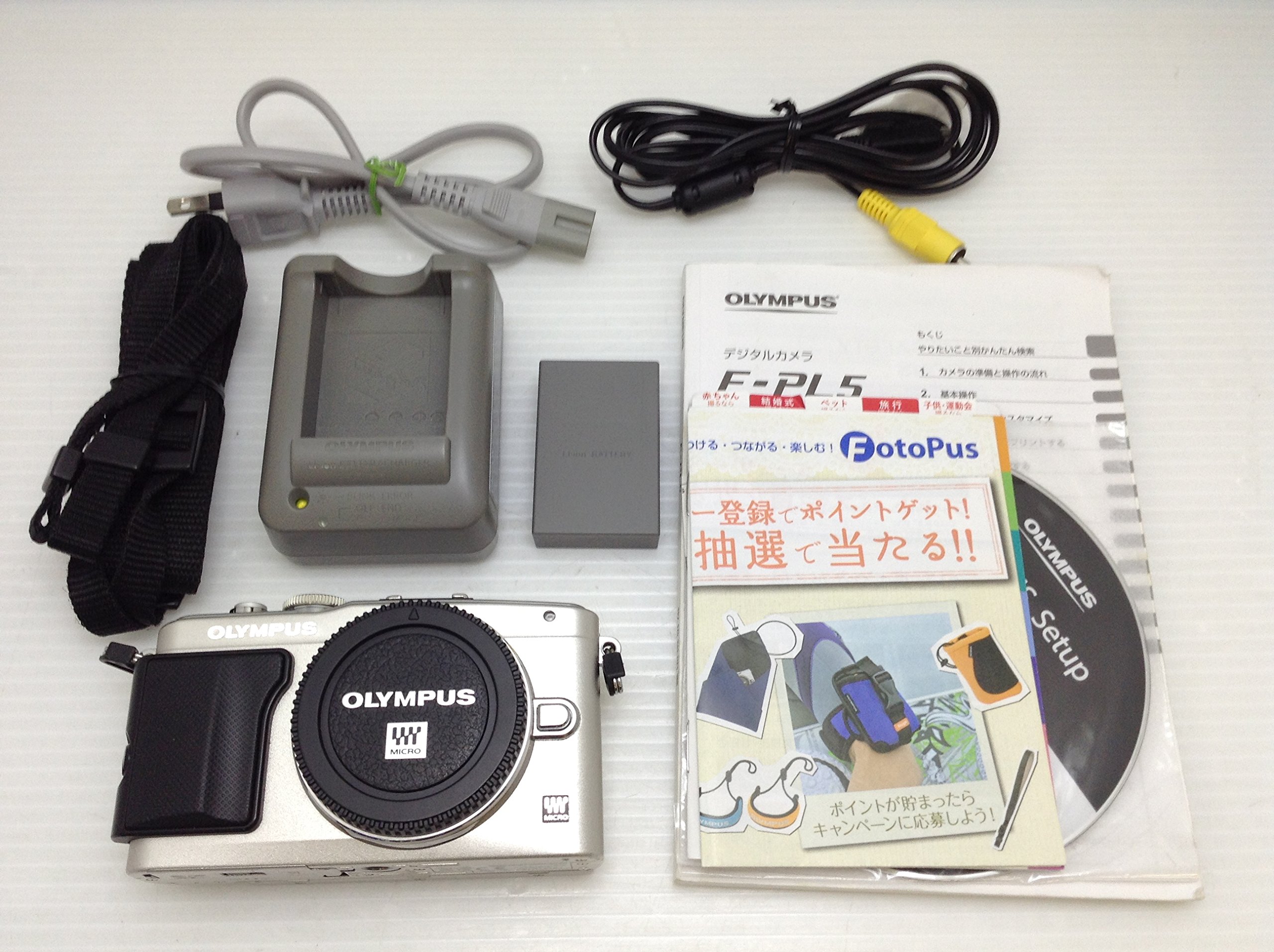 【中古】【非常に良い】OLYMPUS ミラーレス一眼 PEN Lite E-PL5 ボディ シルバー E-PL5 BODY SLV